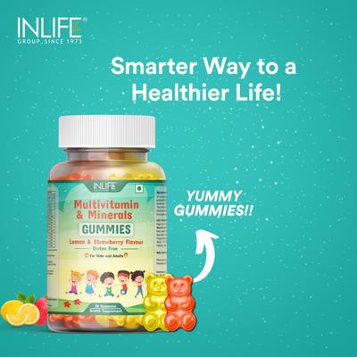 Inlife Multivitamin & Minerals Gummies - Lemon & Strawberry 30's - Multi-Vitamins