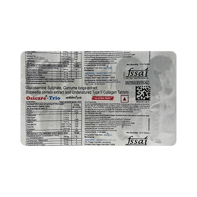 OSICARE TRIO Tablet 10's - Supplements-Sup