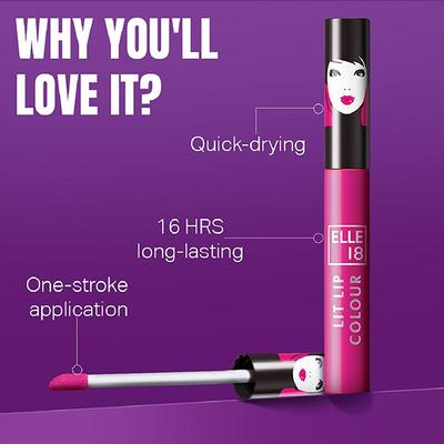 Elle 18 Liquid Lip Color, Lilac Galaxy 5.6 ml - Liquid Lipsticks