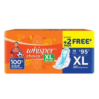 Whisper Choice Sanitary Pad 16's - Sanitary Napkins