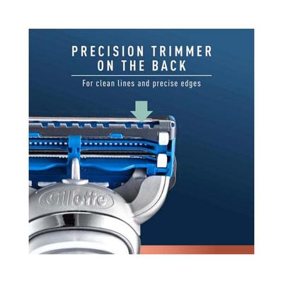 King C. Gillette Men's Neck Razor, for Sensitive Skin (Neck and Cheeks) with Built in Precision Trimmer for Shaping 1's - Razors & Cartridges