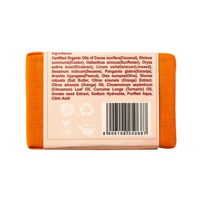Rustic Art Organic Handmade Orange & Cinnamon Soap 100 gm - Soaps