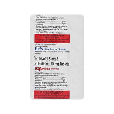 LN BETA 5 Tablet 15's - Hypertension-Bet