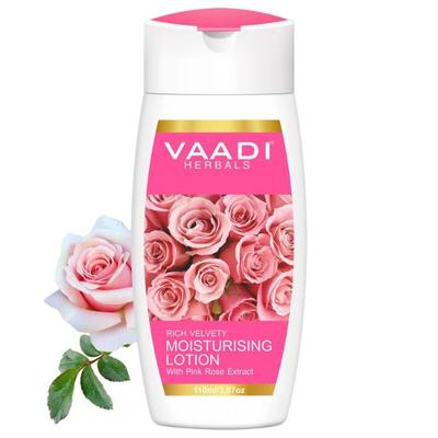Vaadi Herbals Moisturising Lotion With Pink Rose Extract 110 ml - Lotions & Creams
