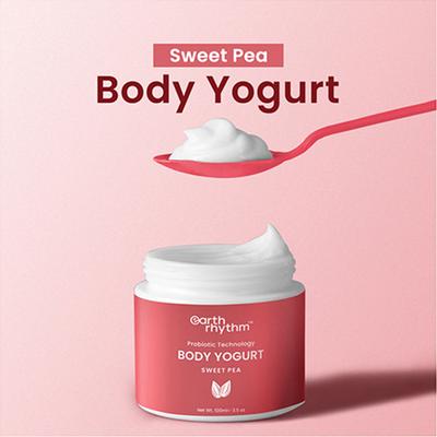 Earth Rhythm Sweet Pea Body Yogurt 100 gm - Body Butter