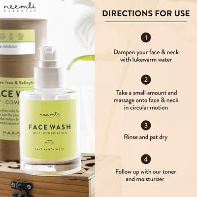 Neemli Naturals Tea Tree and Salicylic Face Wash 100 ml - Face Washes