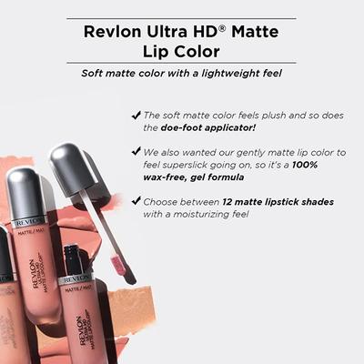 Revlon Ultra Hd Matte Mousse - Dusty Rose 5.9 Ml - Liquid Lipsticks