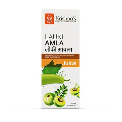 Krishna's Herbal & Ayurveda Lauki Amla Swaras Juice 500 ml - Ayurvedic Juices