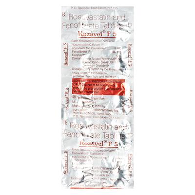 Rozavel F 5mg Tablet 10'S - High Cholesterol-Dys