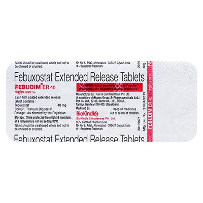 FEBUDIM ER 40 Tablet 10's - Gout