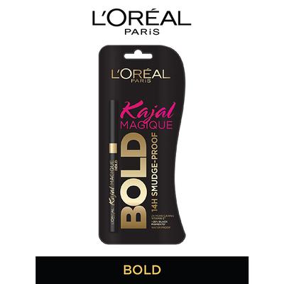 L'Oreal Paris Kajal Magique, Bold 14H Smudge Proof 0.35gm - Kajal & Kohls