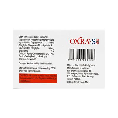 OXRA S 10/50 Tablet 15's - Diabetes-Ant