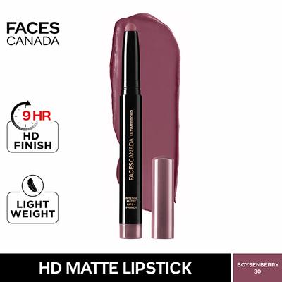FACESCANADA Ultimepro Hd Intense Matte Lips and Primer Boysenberry 30 1.4 gm - Lip Crayons