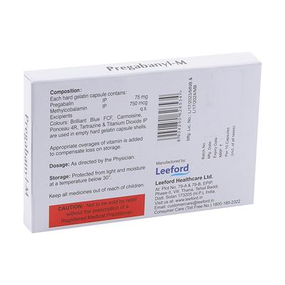 PREGABANYL M Capsule 10's - Neuropathic Pain-Dru