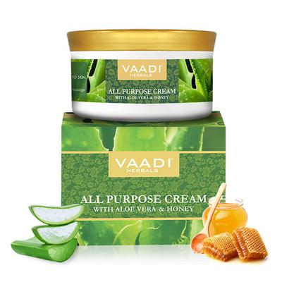 Vaadi Herbals All Purpose Cream with Aloe Vera, Honey & Manjistha 150 gm - Face Creams