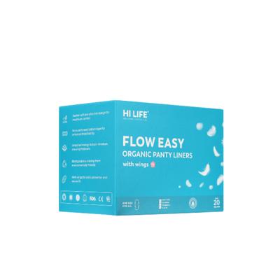 Hi Life Flow Easy Organic Panty Liners with Wings 20's - Panty Liners