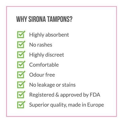 Sirona Premium Applicator Tampons - (Regular Flow) 16's - Tampons