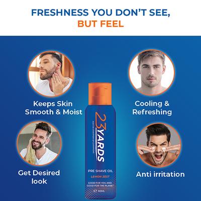 23 Yards Pre- Shave Oil for Men 50 ml - Beard Oil
