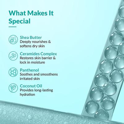 Fixderma Durave Deep Hydrating Body Lotion with Ceramide & Shea Butter, Moisturizer for Dry Skin 200 ml - Face Moisturizers