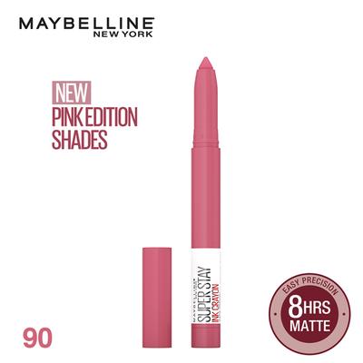 Maybelline New York Super Stay Ink Crayon Lipstick x Pinks Edition, 90 Keep It Fun 1's - Lipsticks