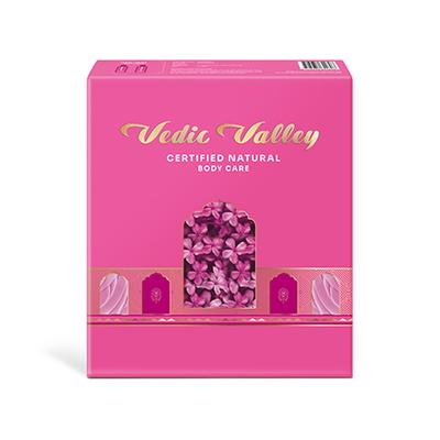 Vedic Valley Certified Natural Body Care Gift Box Pushp Body Wash and Body Lotion 600 gm - Creams/Oils/Lotions