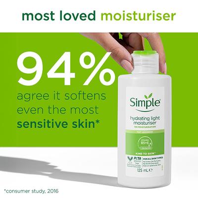 Simple Kind To Skin Hydrating Light Moisturiser 125 ml - Face Moisturizers