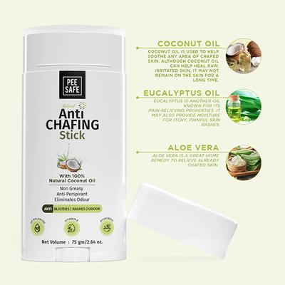 Pee Safe Natural Anti Chafing Stick Cream 75 gm - Intimate Care