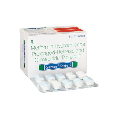 Gemer Forte 2mg Tablet 10'S - Diabetes-Ant