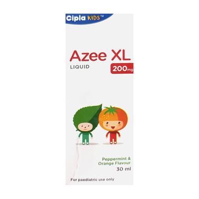 AZEE XL PEPPERMINT & ORANGE FLAVOUR 200mg Liquid 30ml - Bacterial Infections-Mac