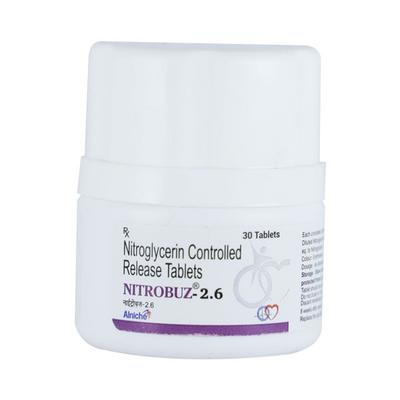 NITROBUZ 2.6 Tablet 30's - Angina