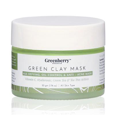 Greenberry Organics Green Clay Mask 50 gm - Face Creams