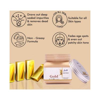 Jeva Gold Face Pack Revitalize Skin and Restore Glow 380 ml - Masks & Peels