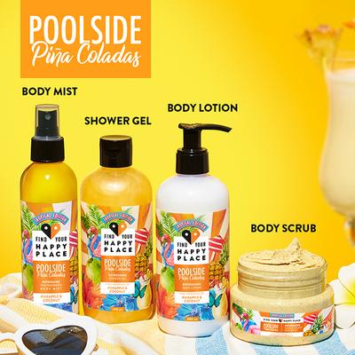 Find Your Happy Place - Poolside Pina Coladas Body Mist Pineapple & Coconut 200 ml - Body Mist/Spray
