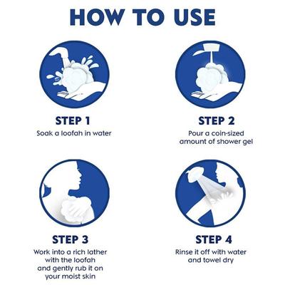 Nivea Shower Gel - Waterlilly & Oil 125 ml - Shower Gels & Body Wash