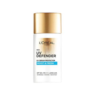 L'Oreal Paris Uv Defender Uv Serum Protector SPF 50+ Pa++++, Moist & Fresh 50 ml - Face Sunscreen