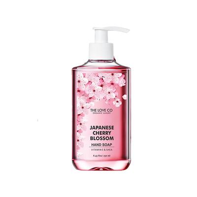 The Love Co. Japanese Cherry Blossom Hand Soap - For Moisturized Hands - Gentle Cleanser for Soft Hands - Liquid Hand Soap Suitable for Sensitive Skin 250 ml - Hand Wash & Soaps
