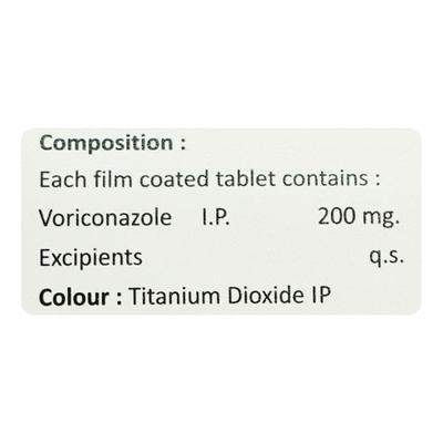 VORINZ 200 Tablet 4's - Fungal Infections-Anf