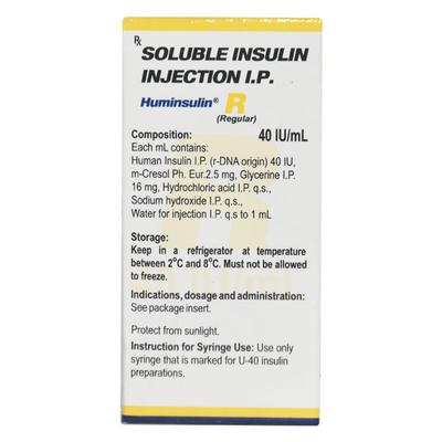 Huminsulin R 40IU Injection 1X10ml - Diabetes-Ins