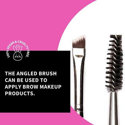 Plume P15 Brow Spoolie & P16 Angled Brow Brush Bundle 1's - Face Brush