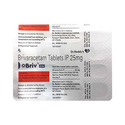 BRIV 25mg Tablet 14's - Epilepsy/Convulsion-Ant