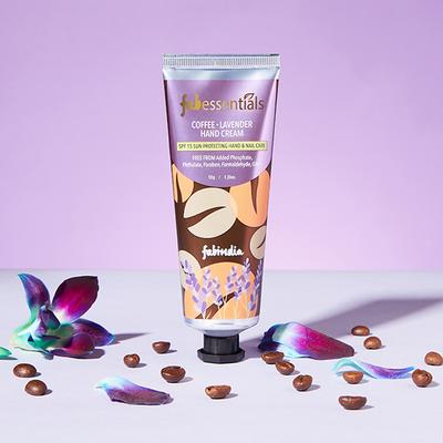 Fabessentials Coffee Lavender Hand Cream - SPF 15 With The Goodness Of Shea Butter 50 gm - Hand Creams