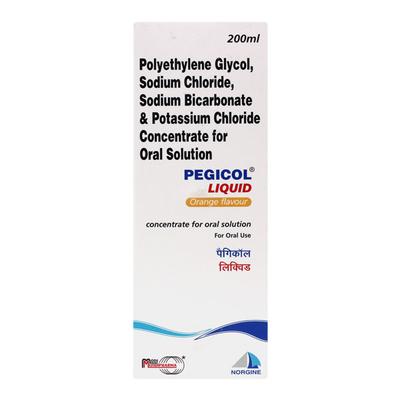 PEGICOL ORANGE FLAVOUR Liquid 200ml - Constipation-Lax