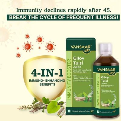 Vansaar 45+ Giloy & Tulsi Juice 1 L - Giloy