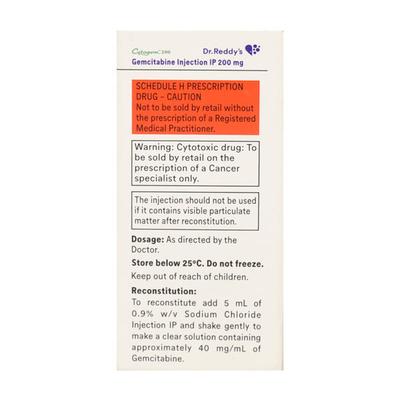 Cytogem 200mg Injection 1's - Cancer Oncology-Cyt