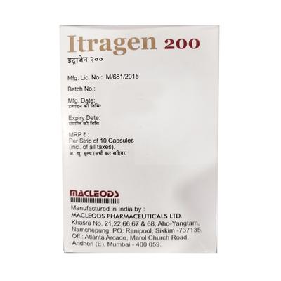 ITRAGEN 200 Capsule 10's - Fungal Infections-Anf