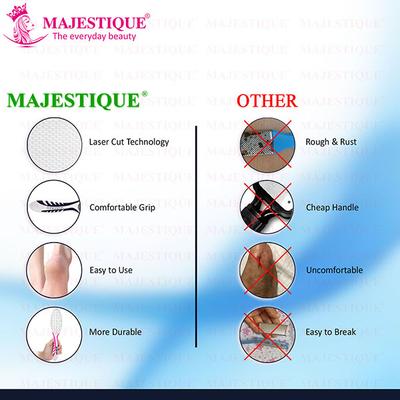 Majestique Dual Side Foot Scrubber, Heel Scraper for Feet, Hands, and Body - Color May Vary 1's - Callus Shavers & Stones