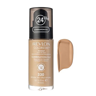 Revlon Colorstay Makeup for 24Hrs Combination/Oily Broad Spectrum SPF/FPS 15 -330 Natural Tan 30ml - Foundation