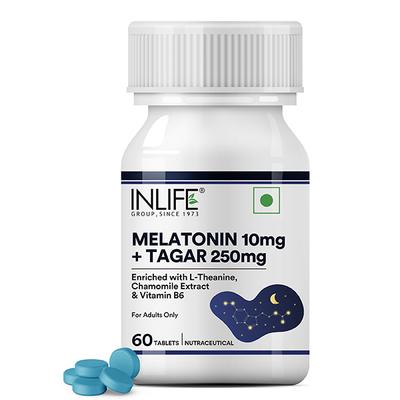 INLIFE Melatonin 10mg + Tagar 250mg Tablets 60's - Mental Health