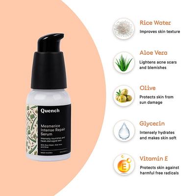 Quench Botanics Mesmerice Intense Repair Serum, Korean Skin Care 30 ml - Face Gels