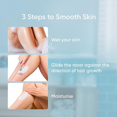 Gillette Venus Smooth Hair Removal Razor - Aloe Extract (For Woman) - Shaving & Hair Removal
